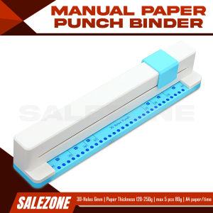 SaleZone - 30-Hole Binder Punch Handheld Manual Tool (5-Sheet Max)