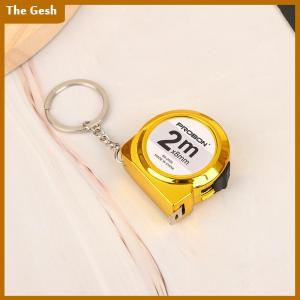 [The Gesh] Mini Small Portable Tape Measure Portable Key Chain 2 M Ruler Household Steel Tape Measure