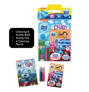 Blues Clues Activity Pack With 4 Colour Pencils Colouring Book Activity Pad