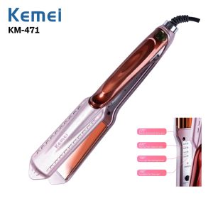 KEMEI Catokan Rambut KM 471 Catok Plat Gold Temperatur Suhu Ionic