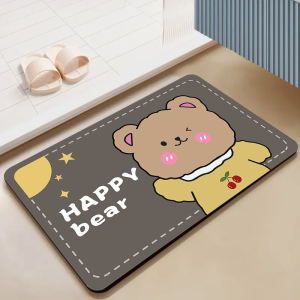 60x40cm Water Absorbent Anti Slip Quick-Drying diatomite Mat Bath Rug Easy To Clean 70x50cm Tub N Floor Mat