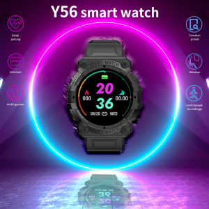 Y56 SMART WATCH Jam Tangan Pria Wanita Digital Smartwatch Bluetooth Model Baru fashion smartwatch Y56 Sport Waterproof Bluetooth Smart Watch Fitness Tracker Wristband Pedometer Heart Rate Sleep Monitoring