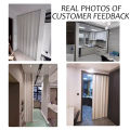 Musi Pvc Folding Door Sliding Door 0.6/6mm Thickness 4 Colors Multiple Uses. 