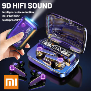 ♥Limit Free Shipping♥XIAOMI TWS M19 Bluetooth Earphone Waterproof Wireless Headphone 9D Stereo Sports Earbuds With LED Light and Microphoe