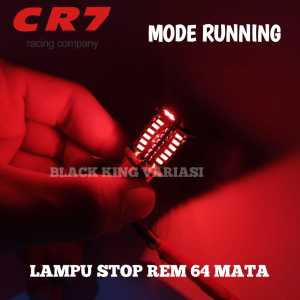 Lampu Stop Rem 64 Mata Led Flash Kedip Lampu Rem Motor Running Universal Lampu Stop Running 64 Mata Lampu Led Motor