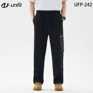 UNIFIT Textured Jogging Pants Men & Women With Pocket & Drawstring Straight Cut Trouser Pants UFP-242