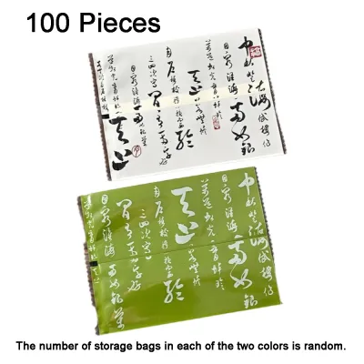 LIUJIR 100PCS Phong cách Trung Hoa Túi gói bánh trung thu Túi Nhựa Dẹp Làm thủ công Túi đựng bánh trung thu Túi nướng bánh Trong suốt Túi đựng thực phẩm dành cho Tết Trung Thu