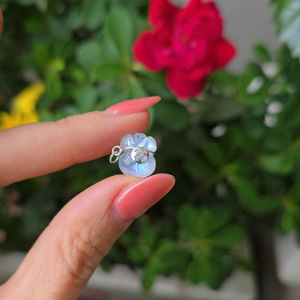C86 Charm túi tiền các loại đá treo móc Bạc kim tiền dùng để mix vòng hạt vòng dây cáp - Phong Thuỷ TUDO