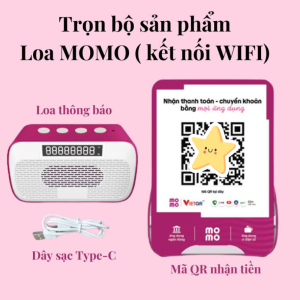 [CHÍNH HÃNG] Loa đọc thông báo chuyển khoản MoMo - Trọn bộ kết nối WIFI