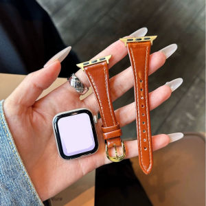 Dây da cho Apple Watch Ultra 3 2 Band 49mm 44mm 40mm 46mm 42mm Vòng đeo tay mỏng Vòng đeo tay iWatch Series 11 10 9 8 7 6 5 4 SE 3
