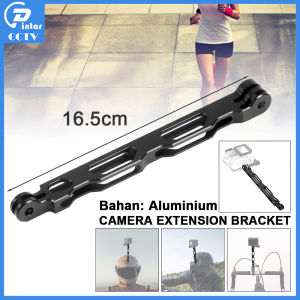 Aluminum Extension Rod Arm Mount Selfie Handgrip Helmet Stick Extension Arm Mount for Action Camera