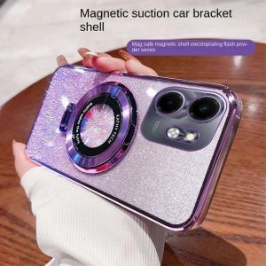 Soft Case Infinix Smart 9 Hot 50i Glitter Ring Magnetic Holder Wireles