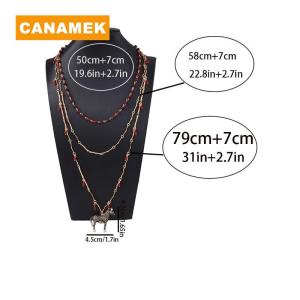 【CANAMEK】 Personalized Zebra Pendant Necklace Vintage Metal Trend Jewelry Zebra Earrings For Women