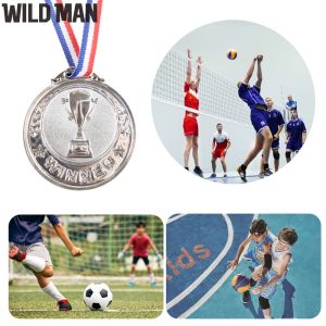 Football Award Medal 2.55 inch Cheerleading Trophy Gold Silver Winner Souvenir Gift
