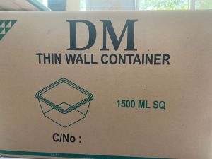 THINWALL DM/KOTAK MAKAN SQ KOTAK SAMA SEGI 1500ML 1 DUS 150 SET