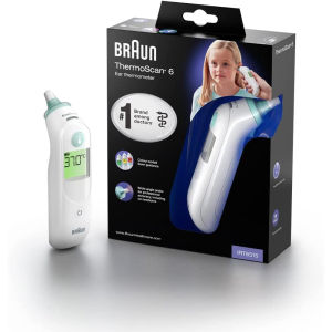 Nhiệt Kế Hồng Ngoại Braun IRT 6515 ThermoScan Phù hợp với mọi lứa tuổi kể cả trẻ nhỏ Đo Nhiệt Độ Siêu Nhanh Bảo Vệ Sức Khỏe Cho Cả Gia Đình