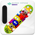 Ván Trượt Skateboard SKYPIEA - Kích Thước 80x20x10cm, Mặt Nhám, Gỗ Ép Cao Cấp 7 Lớp, Phù Hợp Mọi Lứa Tuổi. 