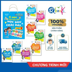 Sách - Túi Học đâu - Chắc đấy - Toán Lớp 2 (8 quyển) (Qbooks)