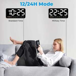 JD-6638 SOHA Jam Digital LED Jam Meja Dinding LED Dengan Layar Besar Bisa Alarm Design Simple & Elegan