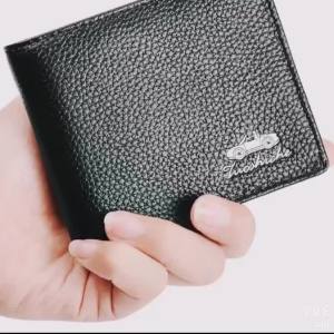 AE Mens Zipper Genuine Leather Wallet Mens Wallet Genuine Leather Ultra-thin Anti-scan Vertical Card Holder Mens Short Wallet