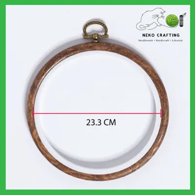 Neko Crafting Vintage Embroidery Hoop / Cross Stitch Hoop Ring / Gelung Sulaman Ram Tool / Sulam Frame 12cm 15.6cm 19.8cm 23.3cm