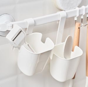 Multi-Purpose Hanging Basket – Kitchen Vegetable Rack Bathroom Organizer & Space-Saving Storage Solution