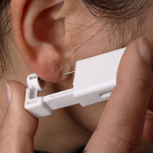 [Medona]Disposable Sterile Ear Piercer Body Nose Lip Piercing Kit Tool Stud Cartilage Tragus Helix Piercing Safety Sterile Ear Stud Kit Piercing Device Machine