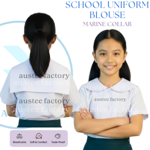 LAM 2026 Polo Blouse School Uniform Blouse Katrina Fabrics School Blouse Kids Marine Collar