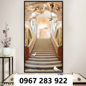 Tranh gạch 3d khổ dọc men