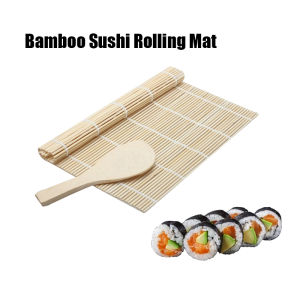 Bamboo Sushi Rolling Mat Set Sushi Rice Roll Making Nonstick DIY Kitchen Tools