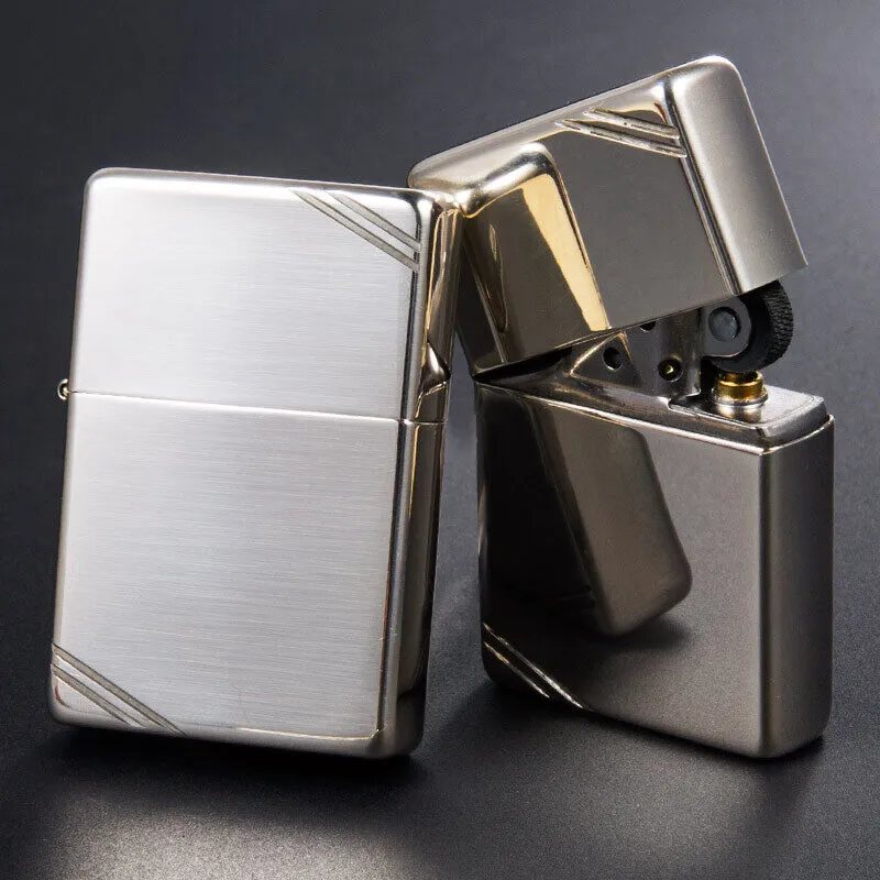 Zippo 14 Sterling Silver Vintage with Slashes | Rare Precious