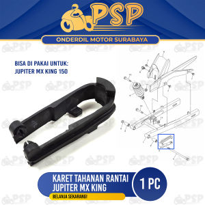 Karet Tahanan Rantai MX King 150 - Bantalan Penahan Peredam Setelan Rante Swing Arm Jupiter MX King
