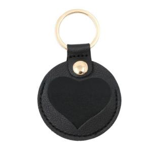 Pet Friendly Leather Key Holder Heart Shaped Protector Memorial Gift Lightweight Keychain Charm For Daily Essential