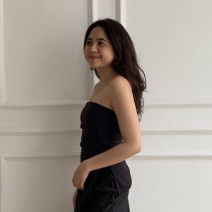 [Lolabae] CORRY Top | Kemben Slit | Knit Tube Top | Atasan Kemben Wanita | Kemben Rajut Belah Samping