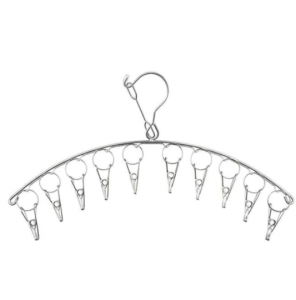 10/20 Pcs Clips Stainless Metal Socks Clothes Hooks Outdoor Home Rotatable Underwear Clothes Hanger