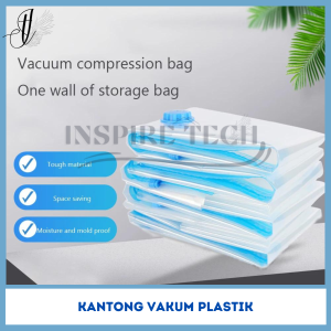 KANTONG VACUM PLASTIK TRAVEL BAJU TAS BANTAL BONEKA DLL PLASTIK LAUNDRY