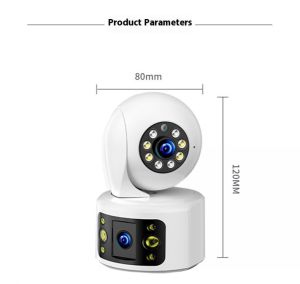 Night view HD Home Smart Wifi Wireless Security Camera Waterproof CCTV 4K 360° Night Vision Motion detection Human tracking HD Camera