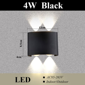 Slamp LED Lights Indoor Lighting Wall Light Up And Down Luminous Sconce 4/6/8W Bedside Lamp AC85-265V Warm Light Wall Washer High Brightness Spotlight Suitable for Bedrooms Stairs Corridors