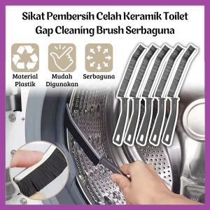 Sikat Pembersih Celah Ubin Keramik Toilet Dapur Jendela/Hard-Bristled Crevice Cleaning Brush/Gagang Panjang/Tahan Lama/Multifungsi - FR GALLERY