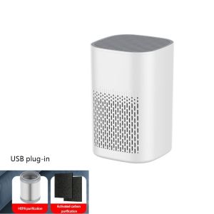 FANME Mini Air Purifier Portable 3-Stage Filtration Air Purifier Convenient USB Plug-in Air Cleaner Home