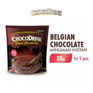 CHOCODRINK Minuman Bubuk Coklat Belgian Chocolate 5x28gr