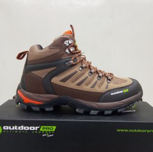 Sepatu Gunung Outdoor Pro Series LYNK Warna Beige Brown Sepatu Hiking Waterproof Merk Outdoor Pro
