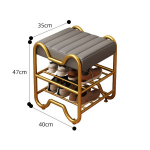 Shoe Bench Rack Ottoman Outdoor Shoe Rack Bench With Storage Shoe Rack With Seat Foyer Shoe Changing Stool Complete Package Delivery