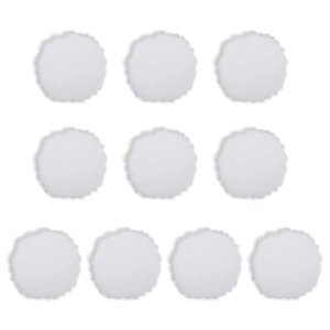 DIY Arts Craft Cups Mats Coaster Mold Handmade Glossy Mug Pad Resin Casting Mold Making Epoxy Silicone Mould