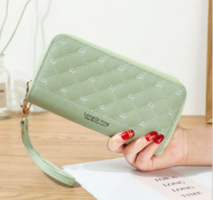 Ví nữ dài cầm tay hai ngăn khóa kéo trần trám Hàn Quốc xinh xắn LILA VTT126