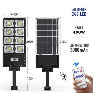 solar light outdoor waterproof with panel Induction garden street courtyards flood human sensor light wall lamp 1000w