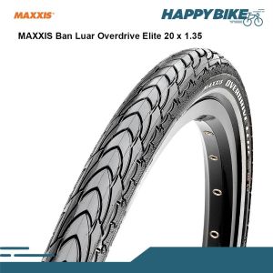 MAXXIS Tire Ban Luar Sepeda Overdrive Elite 20 x 1.35 Lipat/BMX/Minion/Minivelo Nylon