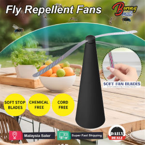 (EXTRA BIG) Fly Repellent Fan Portable Insects Proof Anti Flies Swatter Bugs Away Foods Protection / Kipas Halau Lalat