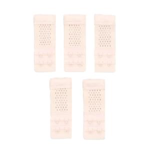 5PCS/set 2Rows 2Hooks Bra Extender for Womens Elastic Bra Extension Strap Hook Clasp Expander Adjustable Belt Buckle Underwear