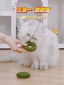 Catnip Donut Toy Natural Catnip Stick Snack Food Donut Catnip Catnip Donut Treat Toy Mainan Kucing Rumput Kucing Sihat Mainan Kucing Murah 猫薄荷甜甜圈